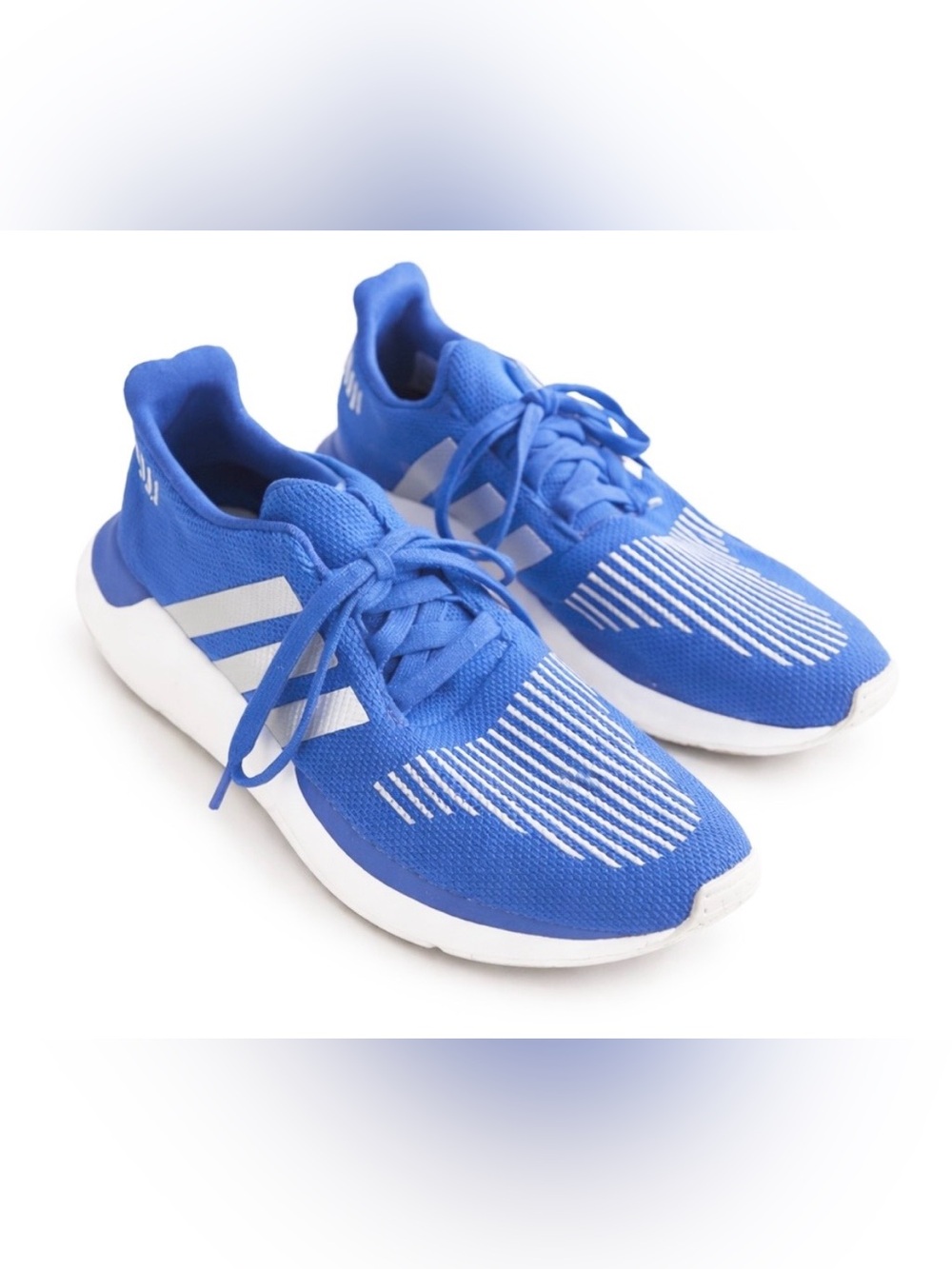 Adidas Swift Run Sneakers Women’s Size 5 Blue White Running Walking Shoes